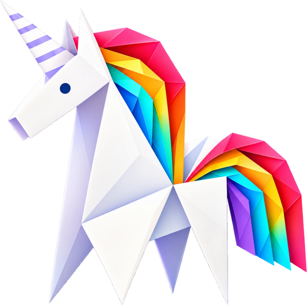 The SCVC origami unicorn